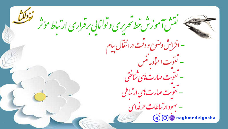 نقش آموزش خط تحریری و توانایی برقراری ارتباط مؤثر